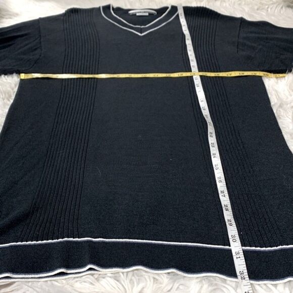 NIKE Tiger Woods Golf Sweater Short Sleeve VNeck Navy/White Men’s Size XL - Picture 7 of 9